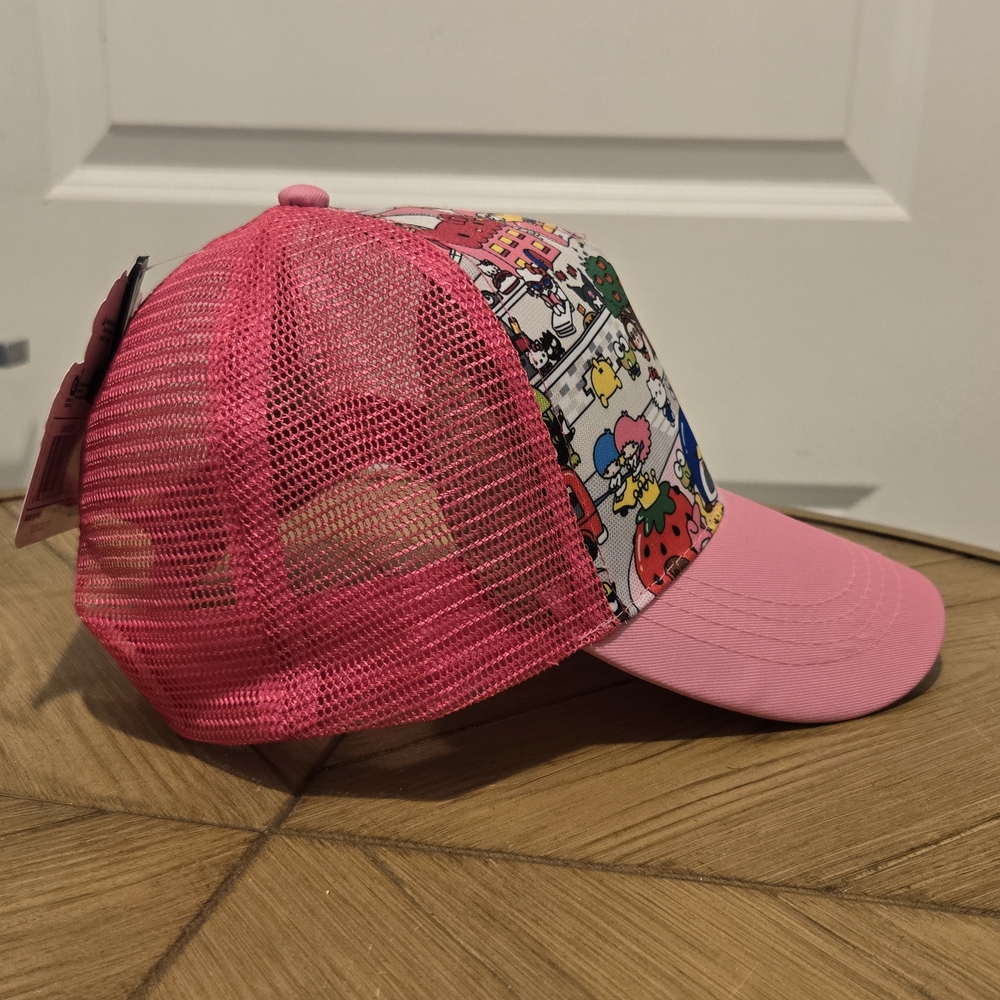 🩷Sanrio World Kawaii Trucker Hat by Hello Kitty and Friends (Pink) - Picture 6 of 11
